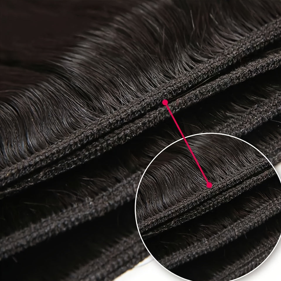 Body Wave Bundles Human Hair Brazilian Weaving Natural Black 3PC Bundles Deal Virgin Hair 30 Inch Raw Hair Extensions